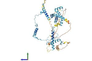 AlphaFold protein structure predicition of Human Recombinant UTP3 Protein, UniprotID Q9NQZ2