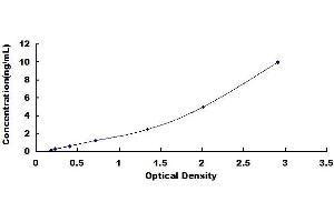 Typical standard curve (SPAM1 Kit ELISA)