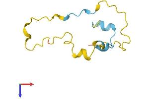 AlphaFold protein structure predicition of Human Recombinant PDE6G Protein, UniprotID P18545