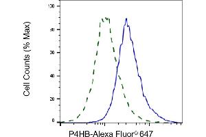 Validation of P4HB knockdown using flow cytometry. (P4HB anticorps)