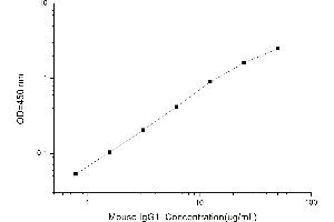 Typical standard curve (IgG1 Kit ELISA)