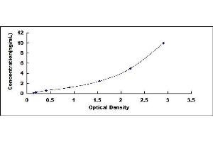 Typical standard curve (ISLR Kit ELISA)
