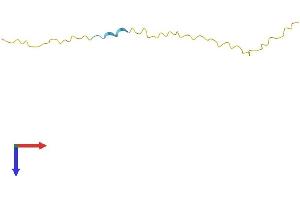 AlphaFold protein structure predicition of Mouse Recombinant Sprr4 Protein, UniprotID Q8CGN8
