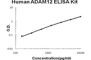 Human ADAM12 Accusignal ELISA Kit Human ADAM12 AccuSignal ELISA Kit standard curve.