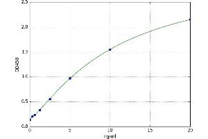 A typical standard curve