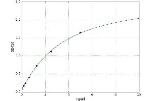 A typical standard curve (CST3 Kit ELISA)