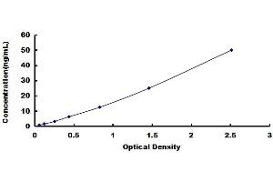 Typical standard curve (AEBP1 Kit ELISA)