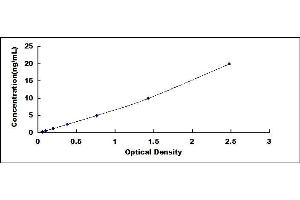Typical standard curve