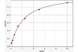 Typical standard curve (Angiopoietin 4 Kit ELISA)