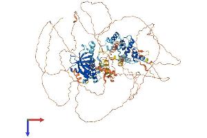 AlphaFold protein structure predicition of Human Recombinant PSD3 Protein, UniprotID Q9NYI0