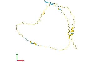 AlphaFold protein structure predicition of Human Recombinant VCX2 Protein, UniprotID Q9H322