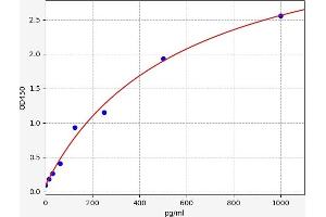 Typical standard curve (VEGFD Kit ELISA)