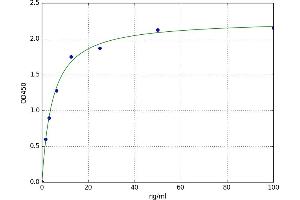 A typical standard curve (IFNAR2 Kit ELISA)