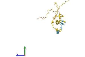 AlphaFold protein structure predicition of Mouse Recombinant Mobp Protein, UniprotID Q9D2P8