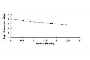 Typical standard curve (SAA Kit ELISA)
