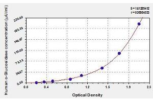 Typical standard curve (AGLU Kit ELISA)