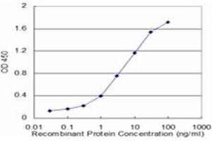 Detection limit for recombinant GST tagged HPD is approximately 0.