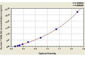 Typical Standard Curve (TAGLN2 Kit ELISA)