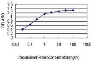 Detection limit for recombinant GST tagged JPH1 is approximately 0.