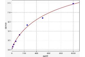 Typical standard curve (Keratin 10 Kit ELISA)