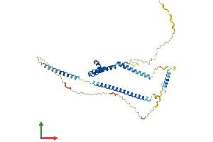 AlphaFold protein structure predicition of Human Recombinant SMARCE1 Protein, UniprotID Q969G3