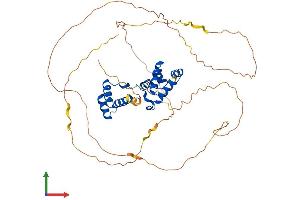 AlphaFold protein structure predicition of Human Recombinant ONECUT1 Protein, UniprotID Q9UBC0