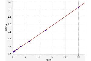 Typical standard curve (EIF5A2 Kit ELISA)