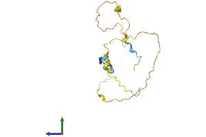 AlphaFold protein structure predicition of Mouse Recombinant Mplkip Protein, UniprotID Q9D011