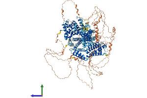 AlphaFold protein structure predicition of Human Recombinant GAPVD1 Protein, UniprotID Q14C86