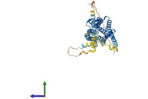 AlphaFold protein structure predicition of Mouse Recombinant Sstr3 Protein, UniprotID P30935