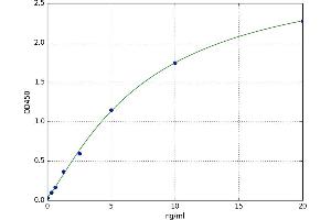 A typical standard curve