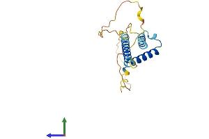 AlphaFold protein structure predicition of Human Recombinant MID1IP1 Protein, UniprotID Q9NPA3