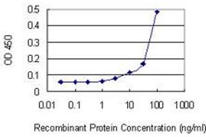 Detection limit for recombinant GST tagged SEPT8 is 3 ng/ml as a capture antibody. (Septin 8 anticorps  (AA 1-258))