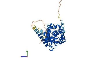 AlphaFold protein structure predicition of Mouse Recombinant Ccnd2 Protein, UniprotID P30280
