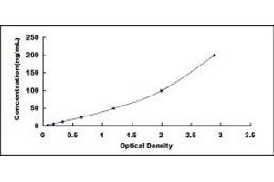 Typical standard curve (Proteoglycan 4 Kit ELISA)