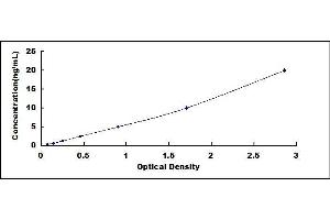 Typical standard curve
