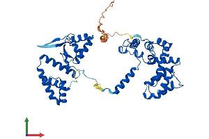 AlphaFold protein structure predicition of Mouse Recombinant Rgs11 Protein, UniprotID Q9Z2H1