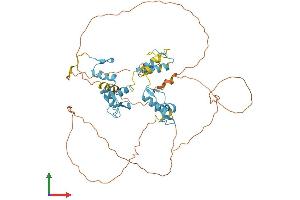 AlphaFold protein structure predicition of Human Recombinant PLAG1 Protein, UniprotID Q6DJT9