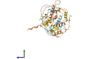 AlphaFold protein structure predicition of Human Recombinant ZNF597 Protein, UniprotID Q96LX8
