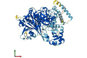 AlphaFold protein structure predicition of Human Recombinant ACSL3 Protein, UniprotID O95573