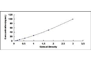 Typical standard curve (LMYC Kit ELISA)
