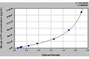 Typical Standard Curve (LCP1 Kit ELISA)