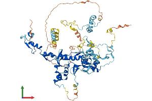 AlphaFold protein structure predicition of Human Recombinant FBXO40 Protein, UniprotID Q9UH90