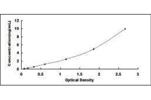 Typical standard curve
