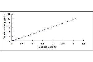 Typical standard curve (SGSH Kit ELISA)