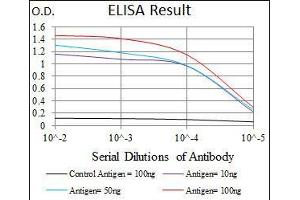 Black line: Control Antigen (100 ng), Purple line: Antigen(10 ng), Blue line: Antigen (50 ng), Red line: Antigen (100 ng),
