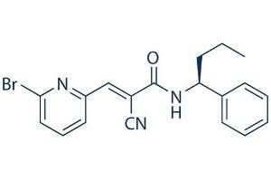 Chemical structure of WP-1130 , a DUB inhibitor.