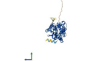 AlphaFold protein structure predicition of Human Recombinant STEAP1 Protein, UniprotID Q9UHE8