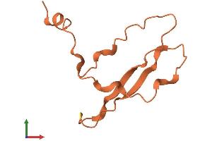 AlphaFold protein structure predicition of Mouse Recombinant Sprr2a1 Protein, UniprotID Q9CQK8