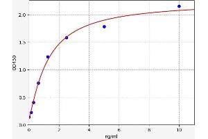 Typical standard curve (CD48 Kit ELISA)